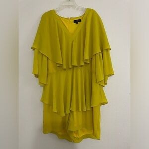 NWT ELOQUII Ruffle Sleeve Romper English Daisy Size 20